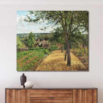 Frutteti A Louveciennes 1872 Camille Pissarro cps46 quadro stampato su tela