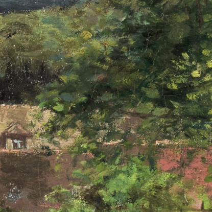 Frutteti A Louveciennes 1872 Camille Pissarro cps46 quadro stampato su tela