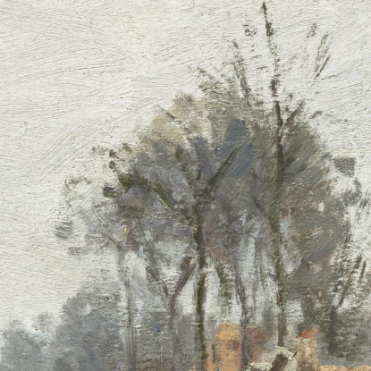 La Strada Da Louveciennes 1870 Camille Pissarro cps47 quadro stampato su tela