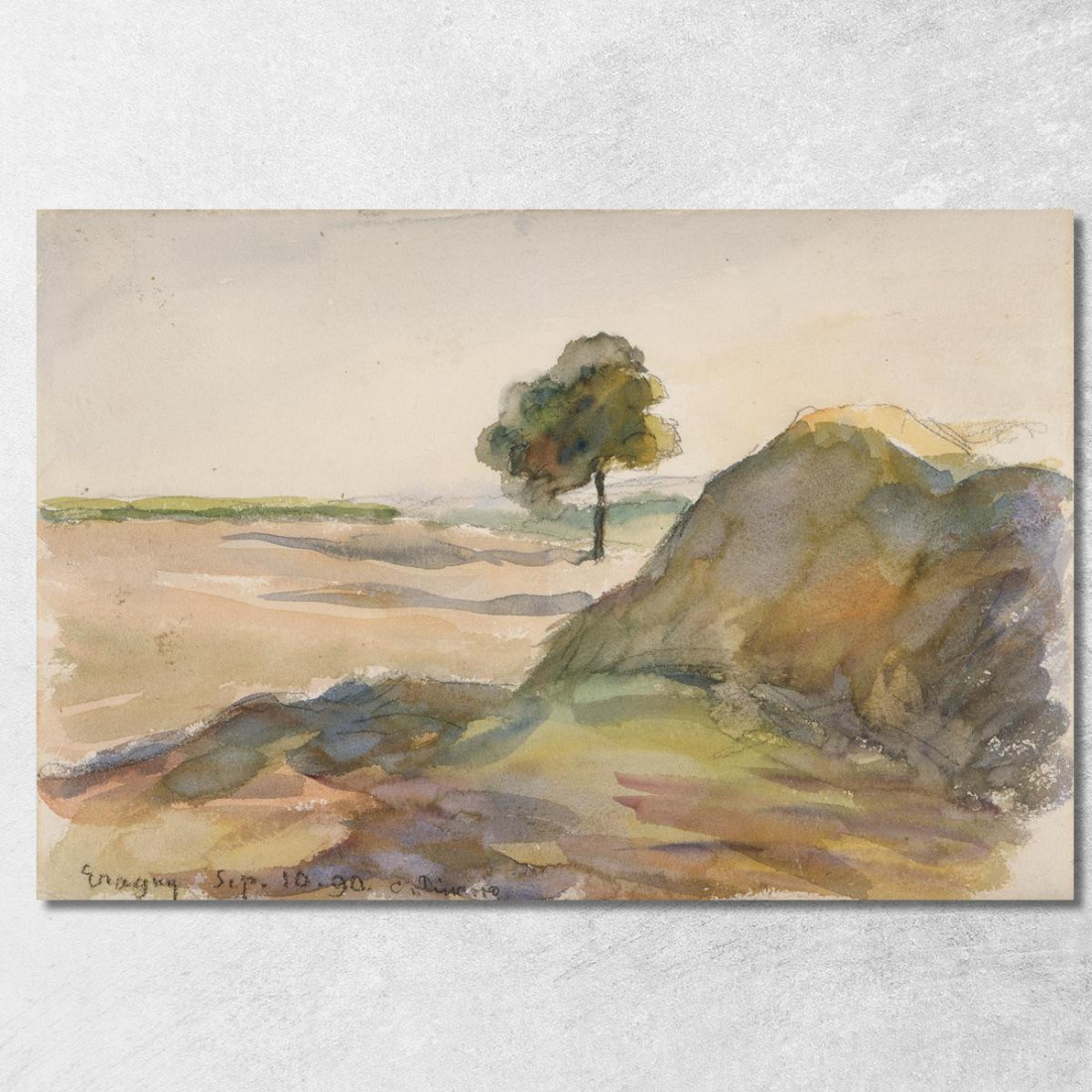 Paesaggio Eragny Camille Pissarro cps48 quadro stampato su tela
