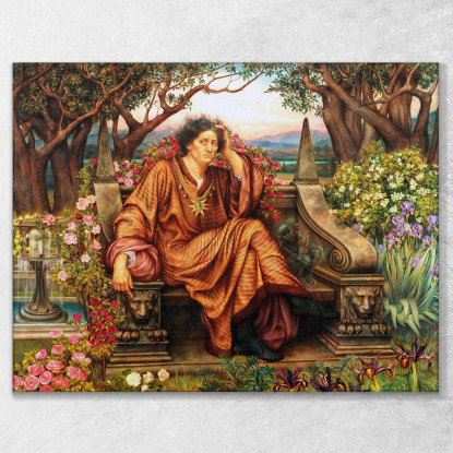 Un'Anima All'Inferno Evelyn De Morgan emg1 quadro stampato su tela