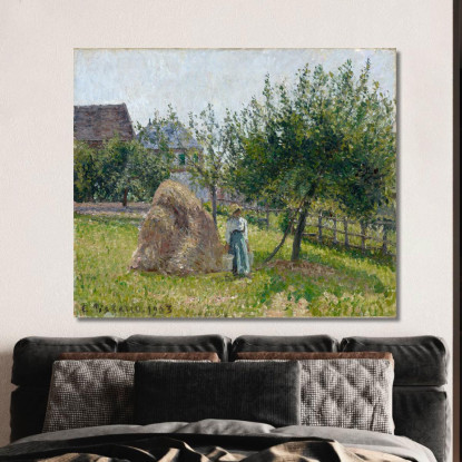 Meli A Eragny Una Mattina Soleggiata Del 1903 Camille Pissarro cps56 quadro stampato su tela