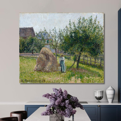Meli A Eragny Una Mattina Soleggiata Del 1903 Camille Pissarro cps56 quadro stampato su tela