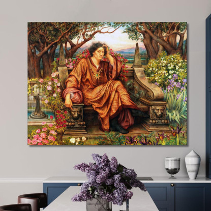 Un'Anima All'Inferno Evelyn De Morgan emg1 quadro stampato su tela