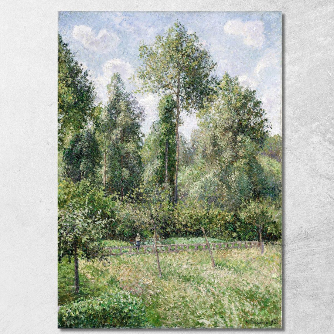 Pioppi Éragny 1895 Camille Pissarro cps57 quadro stampato su tela