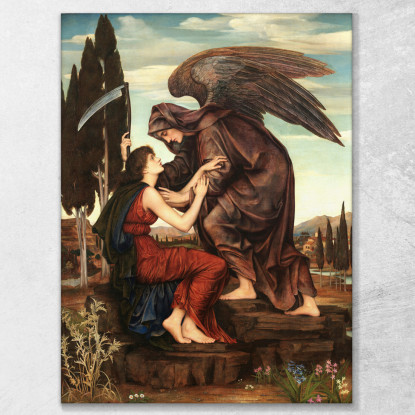 Angelo Della Morte Evelyn De Morgan emg2 quadro stampato su tela