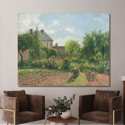 Il Giardino Dell'Artista A Eragny 1898 Camille Pissarro cps67 quadro stampato su tela