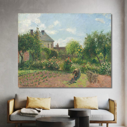 Il Giardino Dell'Artista A Eragny 1898 Camille Pissarro cps67 quadro stampato su tela