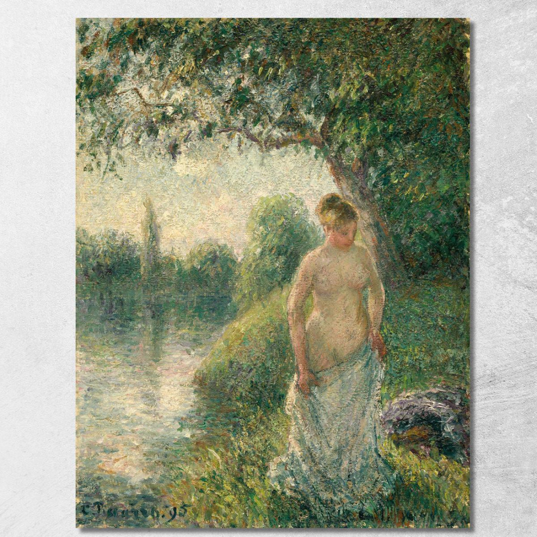La Bagnante 1985 Camille Pissarro cps69 quadro stampato su tela