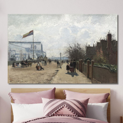 Il Palazzo Di Cristallo 1871 Camille Pissarro cps74 quadro stampato su tela