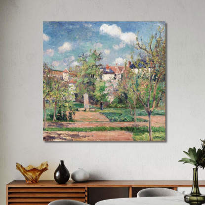 Il Giardino Al Sole Pontoise 1876 Camille Pissarro cps76 quadro stampato su tela