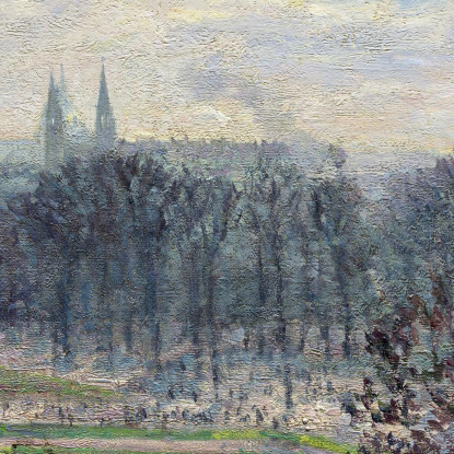 Il Giardino Delle Tuileries In Un Pomeriggio D'Inverno 1899 Camille Pissarro cps77 quadro stampato su tela