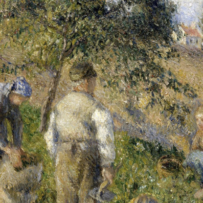 La Vendemmia Pontoise 1881 Camille Pissarro cps82 quadro stampato su tela