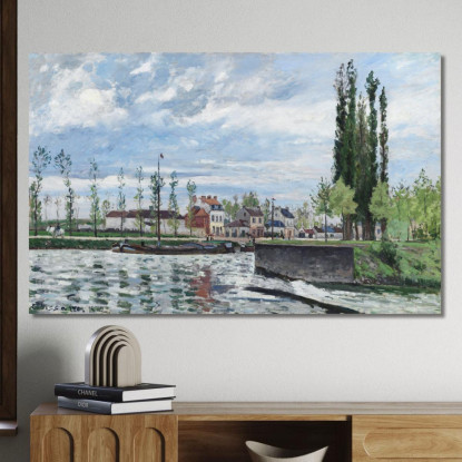 La Chiusa Di Pontoise 1872 Camille Pissarro cps84 quadro stampato su tela