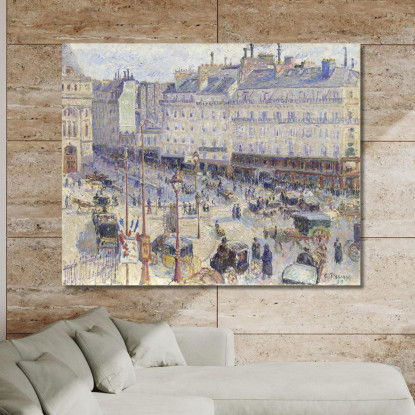 La Place Du Havre Parigi 1893 Camille Pissarro cps90 quadro stampato su tela