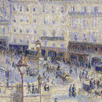 La Place Du Havre Parigi 1893 Camille Pissarro cps90 quadro stampato su tela
