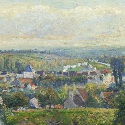 Veduta Di Saint-Ouen-Laumône Intorno Al 1876 Camille Pissarro cps101 quadro stampato su tela
