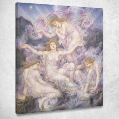 Figlie Della Nebbia Evelyn De Morgan emg10 quadro stampato su tela