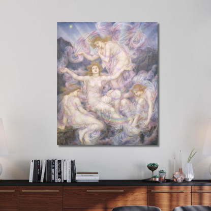 Figlie Della Nebbia Evelyn De Morgan emg10 quadro stampato su tela