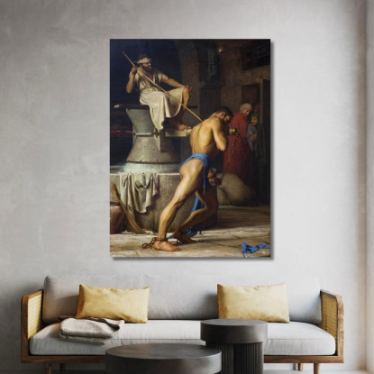 Sansone E I Filistei Carl Bloch cbl23 quadro stampato su tela
