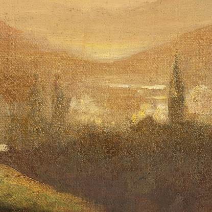 Paesaggio Montano Con Lattaia E Bambino Carl Spitzweg csp5 quadro stampato su tela