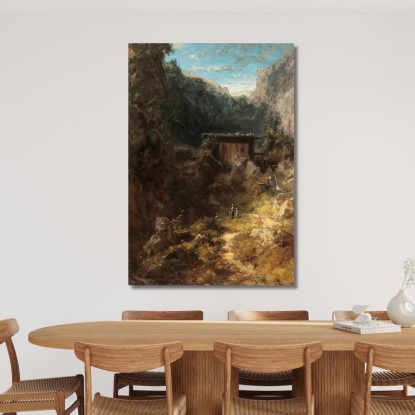 Mulino Di Montagna Carl Spitzweg csp28 quadro stampato su tela