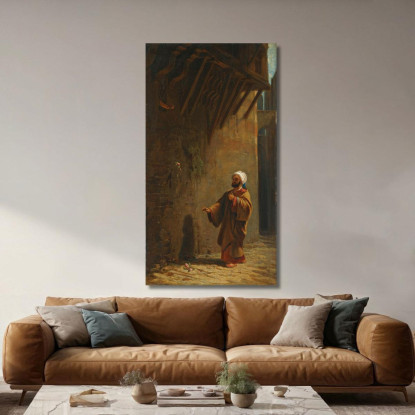 Strada Al Cairo Türk Trova Rose A Cairo Street Carl Spitzweg csp51 quadro stampato su tela