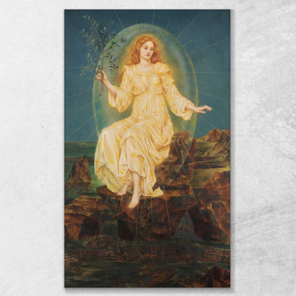 Luce Nell'Oscurità Evelyn De Morgan emg21 quadro stampato su tela