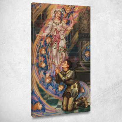 Nostra Signora Della Pace Evelyn De Morgan emg24 quadro stampato su tela