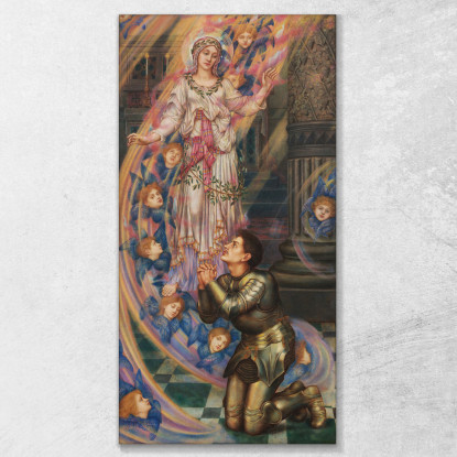 Nostra Signora Della Pace Evelyn De Morgan emg24 quadro stampato su tela