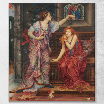 La Regina Eleonora Bella Rosamund Evelyn De Morgan emg27 quadro stampato su tela