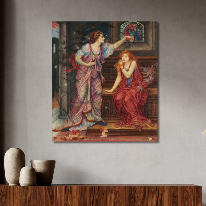 La Regina Eleonora Bella Rosamund Evelyn De Morgan emg27 quadro stampato su tela