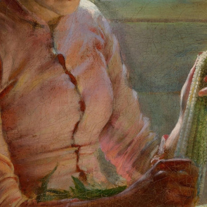 Sgusciare Il Mais Charles Courtney Curran ccc23 quadro stampato su tela