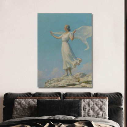 Il Vento Del Sud Il Giorno Ventilato Charles Courtney Curran ccc29 quadro stampato su tela