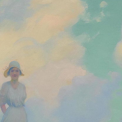 La Nuvola Velata Charles Courtney Curran ccc30 quadro stampato su tela