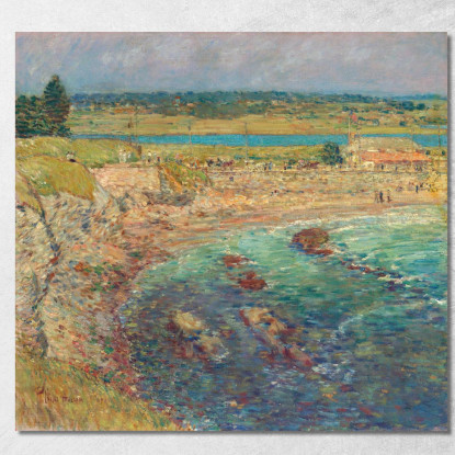 Spiaggia Di Bailey'S Newport Rhode Island Childe Hassam chs8 quadro stampato su tela