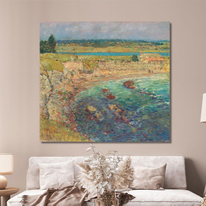 Spiaggia Di Bailey'S Newport Rhode Island Childe Hassam chs8 quadro stampato su tela