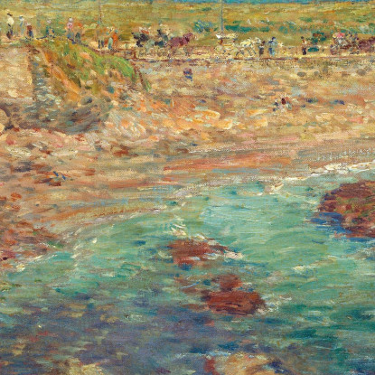 Spiaggia Di Bailey'S Newport Rhode Island Childe Hassam chs8 quadro stampato su tela