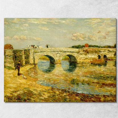 Ponte Sullo Stour Childe Hassam chs10 quadro stampato su tela