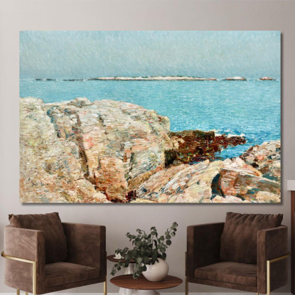 Isola Delle Anatre Childe Hassam chs15 quadro stampato su tela