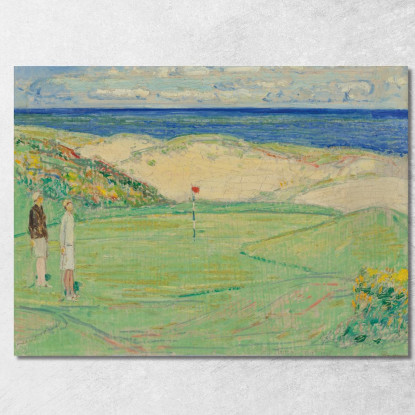 Corso Est Maidstone Club Childe Hassam chs16 quadro stampato su tela