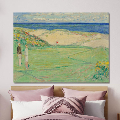 Corso Est Maidstone Club Childe Hassam chs16 quadro stampato su tela