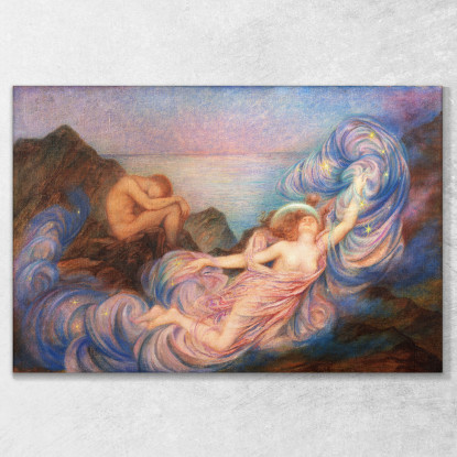 Crepuscolo Evelyn De Morgan emg31 quadro stampato su tela