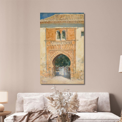 Porta Dell'Alhambra Childe Hassam chs22 quadro stampato su tela