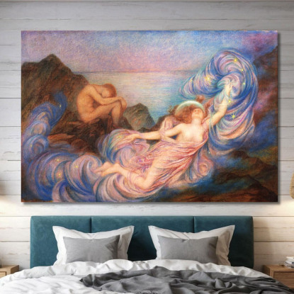 Crepuscolo Evelyn De Morgan emg31 quadro stampato su tela