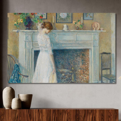 Nella Vecchia Casa Childe Hassam chs27 quadro stampato su tela