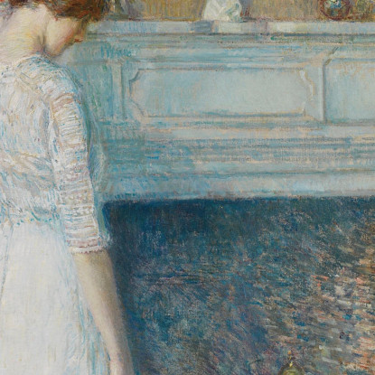 Nella Vecchia Casa Childe Hassam chs27 quadro stampato su tela