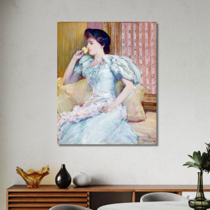 Lillie Lillie Langtry Childe Hassam chs34 quadro stampato su tela