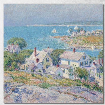 Promontori Del New England Childe Hassam chs42 quadro stampato su tela