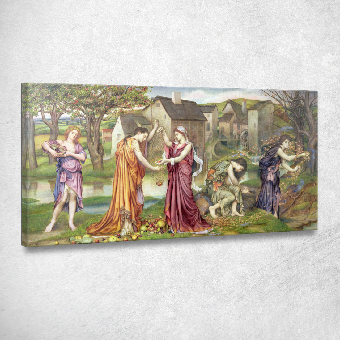 La Cadenza Dell'Autunno Evelyn De Morgan emg34 quadro stampato su tela
